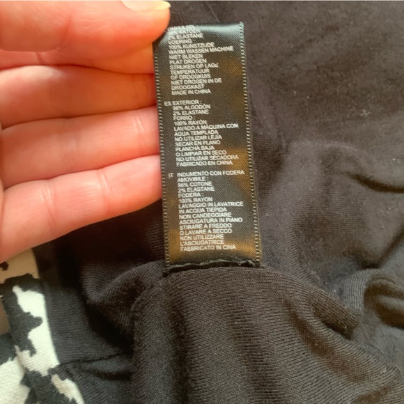 Houndstooth F21 checkered print cropped gold button black white classy jacket SM - Picture 4 of 11